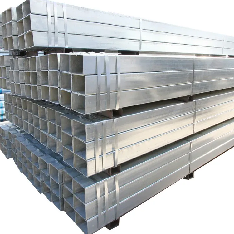 40x40 square rectangular pipe SHS MS ERW hollow steel pipe GI EMT welded Galvanized Steel Tube